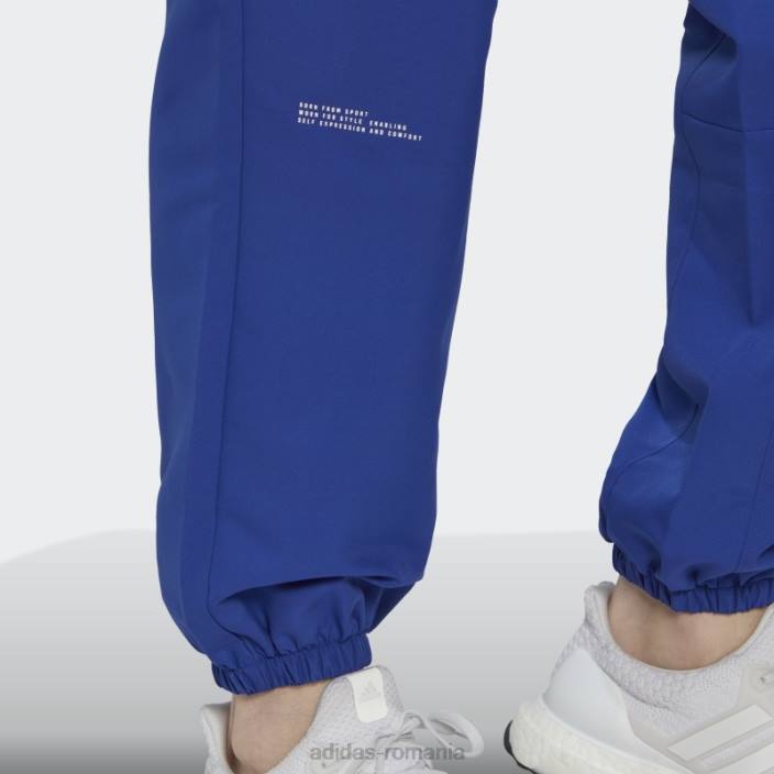 Adidas pantaloni țesuți albaștri bărbați albastru 2JBN7330