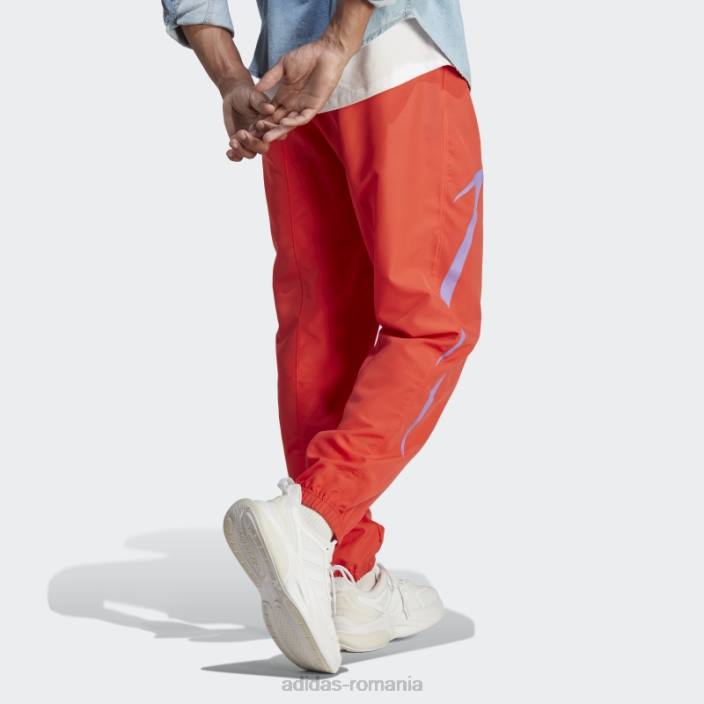 Adidas pantaloni țesuți colorblock roșii adidas bărbați cerneală roșie 2JBN972