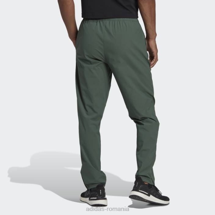 Adidas pantaloni țesuți cu aureolă erou de esențialitate verde oxid adidas bărbați oxid verde 2JBN6936