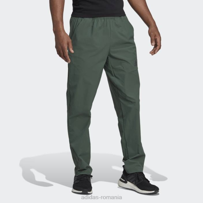 Adidas pantaloni țesuți cu aureolă erou de esențialitate verde oxid adidas bărbați oxid verde 2JBN6936