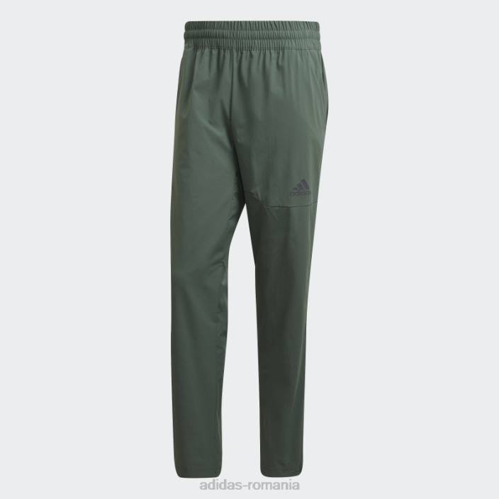 Adidas pantaloni țesuți cu aureolă erou de esențialitate verde oxid adidas bărbați oxid verde 2JBN6936