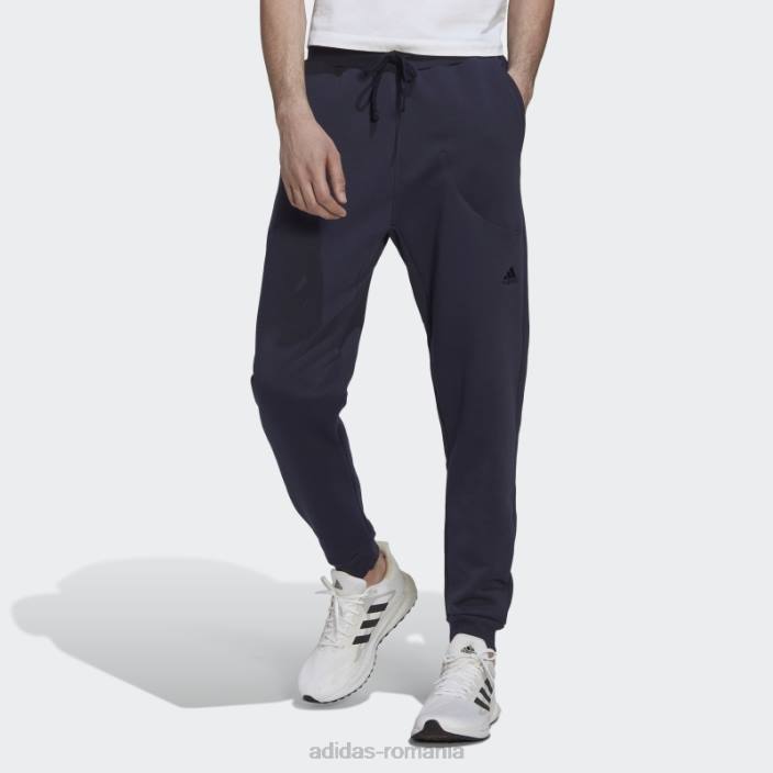 Adidas pantaloni fleece studio lounge ink adidas bărbați cerneală 2JBN6690