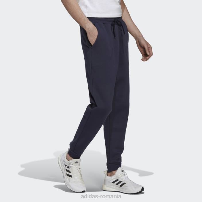 Adidas pantaloni fleece studio lounge ink adidas bărbați cerneală 2JBN6690