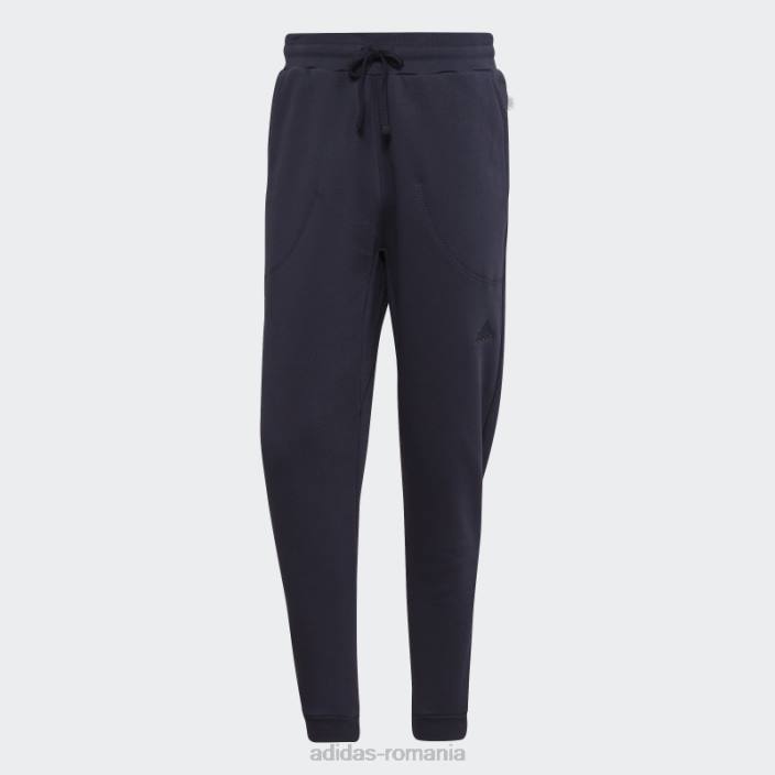 Adidas pantaloni fleece studio lounge ink adidas bărbați cerneală 2JBN6690