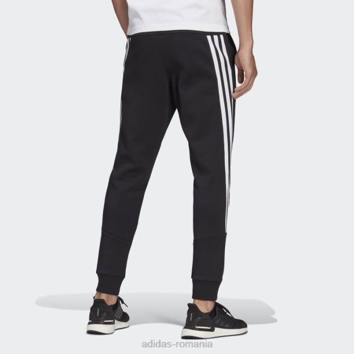 Adidas pantaloni negri cu trei dungi cu icoane viitoare adidas bărbați negru 2JBN6627