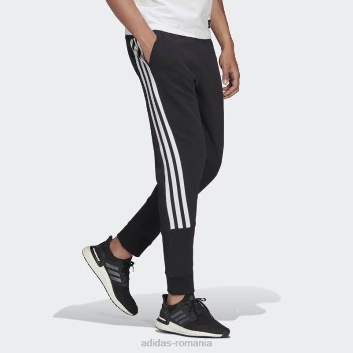 Adidas pantaloni negri cu trei dungi cu icoane viitoare adidas bărbați negru 2JBN6627