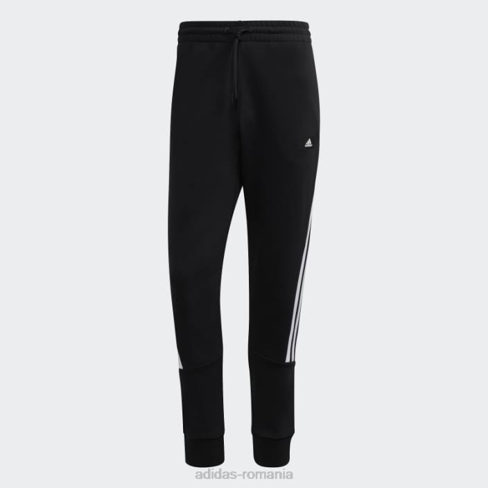 Adidas pantaloni negri cu trei dungi cu icoane viitoare adidas bărbați negru 2JBN6627