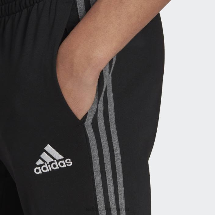 Adidas pantaloni negri essentials mélange french terry bărbați melange negru 2JBN6779