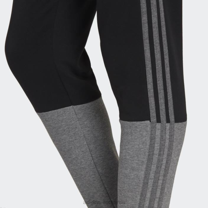 Adidas pantaloni negri essentials mélange french terry bărbați melange negru 2JBN6779