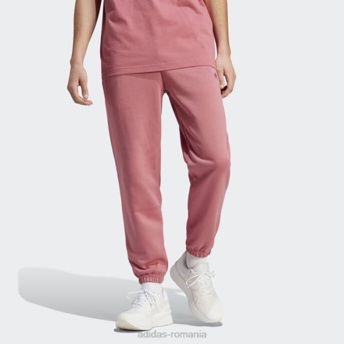 Adidas pantaloni roz all szn french terry bărbați roz 2JBN5153
