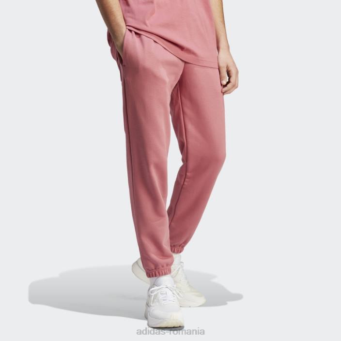 Adidas pantaloni roz all szn french terry bărbați roz 2JBN5153