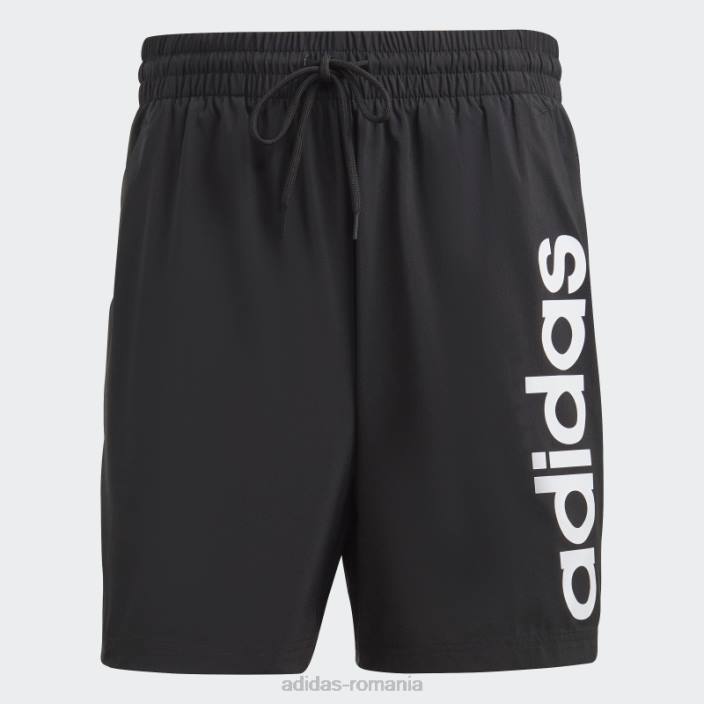 Adidas pantaloni scurți aeroready essentials chelsea linear logo negru bărbați negru 2JBN14462