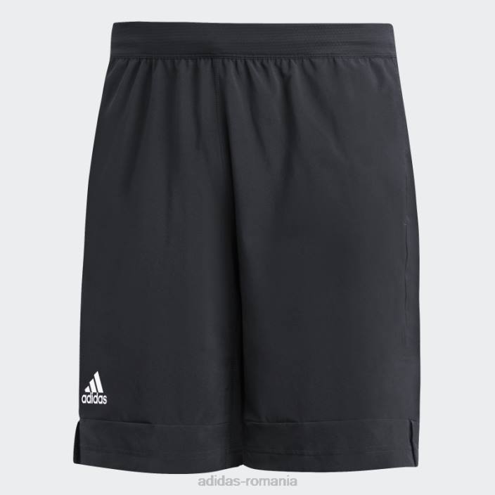Adidas pantaloni scurți de antrenament pe stadion cu buzunare negre bărbați alb negru 2JBN7058
