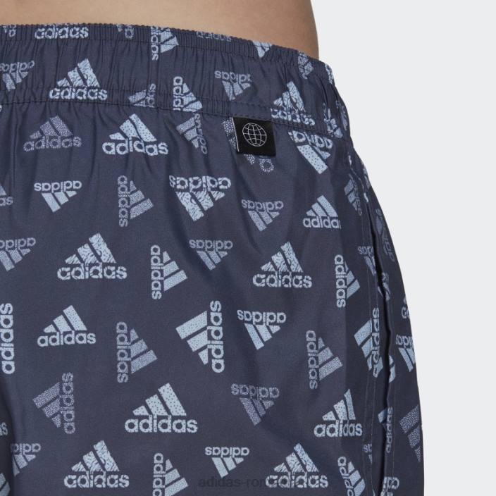 Adidas pantaloni scurți de baie clx cu imprimeu logo bleumarin lungime foarte scurtă bărbați zori bleumarin/albastru 2JBN14038