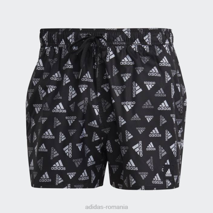 Adidas pantaloni scurți de baie clx cu imprimeu logo foarte scurt negru adidas bărbați alb negru 2JBN13818