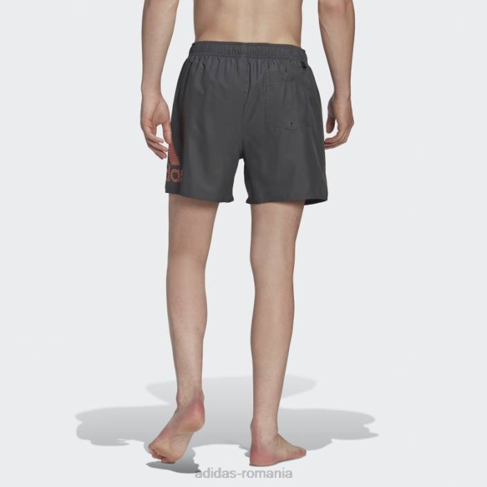 Adidas pantaloni scurți de baie clx gri de lungime scurtă bărbați gri/coral 2JBN13739