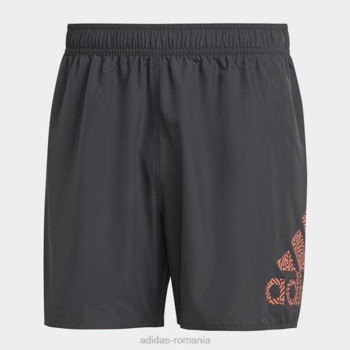 Adidas pantaloni scurți de baie clx gri de lungime scurtă bărbați gri/coral 2JBN13739