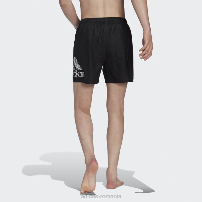 Adidas pantaloni scurți de baie clx negri de lungime scurtă bărbați alb negru 2JBN14261