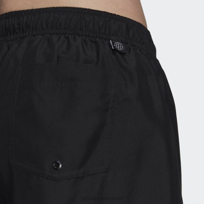 Adidas pantaloni scurți de baie clx negri de lungime scurtă bărbați alb negru 2JBN14261