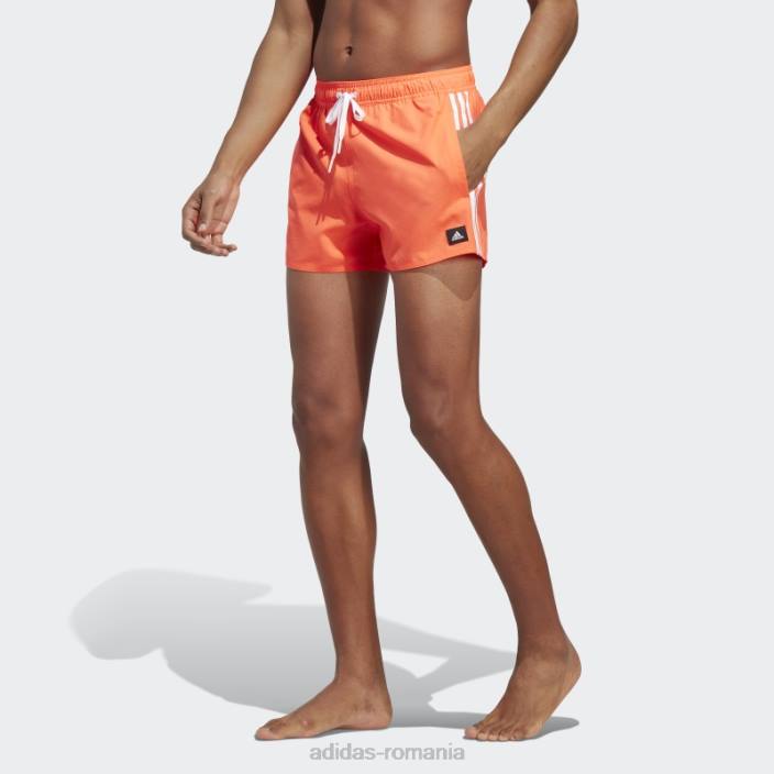 Adidas pantaloni scurți de baie clx roșii cu 3 dungi bărbați aplicație roșu/alb 2JBN6748