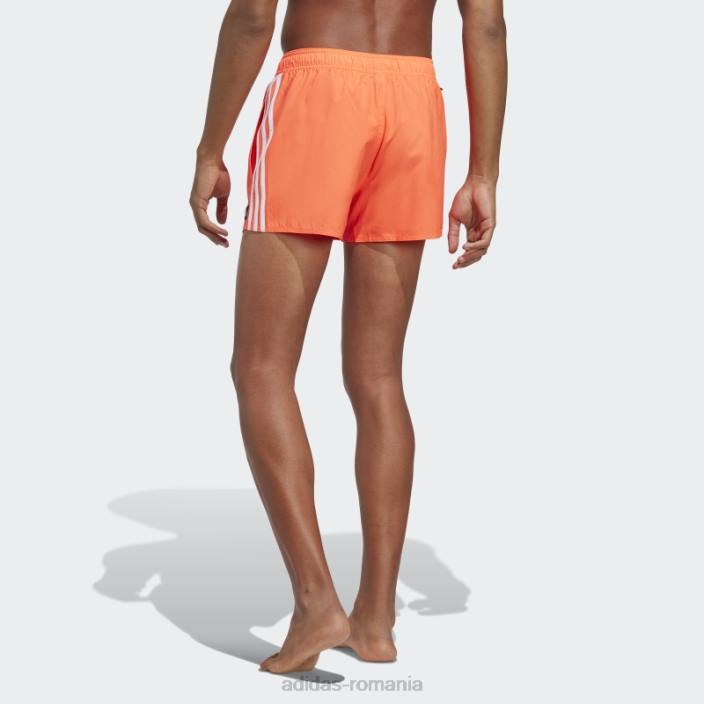 Adidas pantaloni scurți de baie clx roșii cu 3 dungi bărbați aplicație roșu/alb 2JBN6748