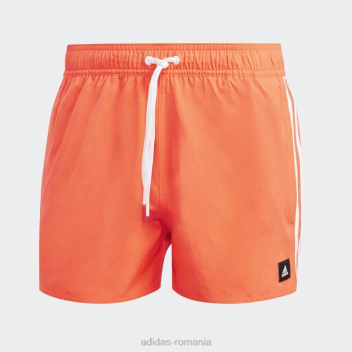Adidas pantaloni scurți de baie clx roșii cu 3 dungi bărbați aplicație roșu/alb 2JBN6748