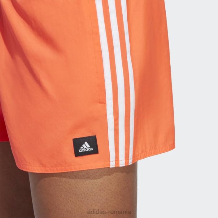 Adidas pantaloni scurți de baie clx roșii cu 3 dungi bărbați aplicație roșu/alb 2JBN6748
