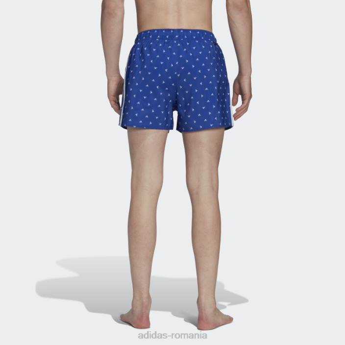 Adidas pantaloni scurți de baie mini logo clx albastru bărbați albastru alb 2JBN14312
