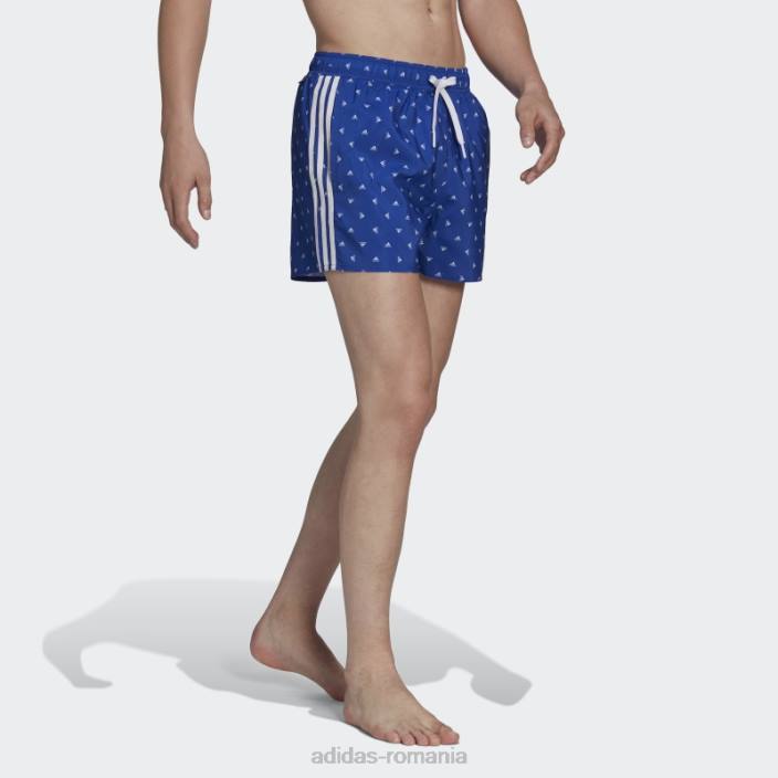 Adidas pantaloni scurți de baie mini logo clx albastru bărbați albastru alb 2JBN14312