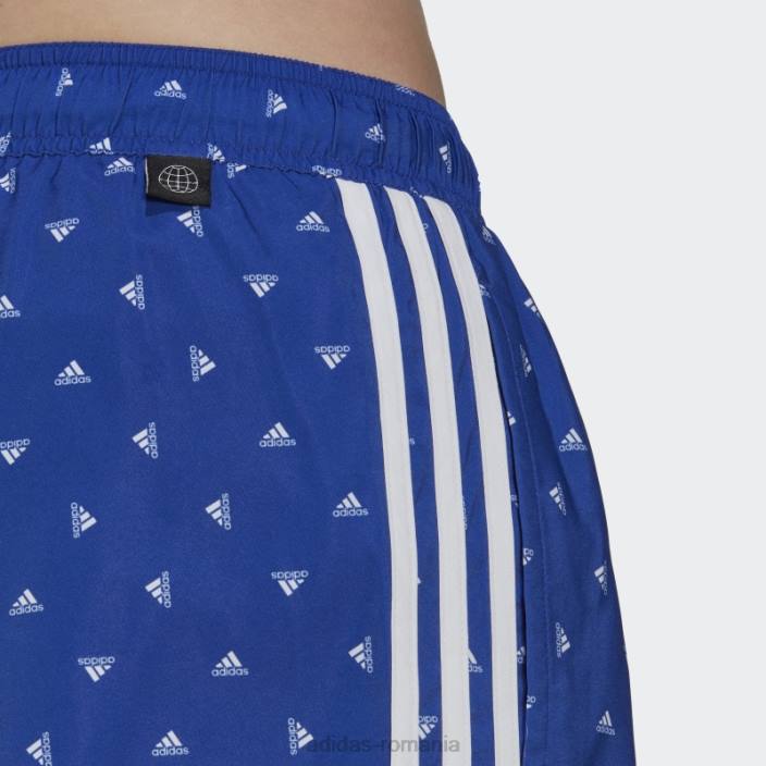 Adidas pantaloni scurți de baie mini logo clx albastru bărbați albastru alb 2JBN14312