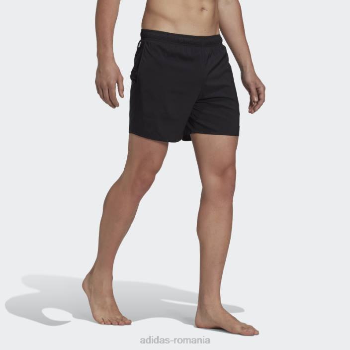 Adidas pantaloni scurți de baie negri de lungime scurtă uni bărbați negru 2JBN13235