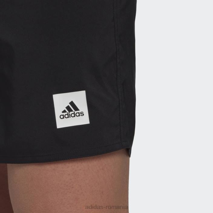 Adidas pantaloni scurți de baie negri de lungime scurtă uni bărbați negru 2JBN13235