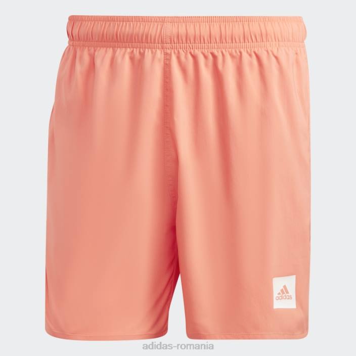 Adidas pantaloni scurți de baie solidi de lungime scurtă coral bărbați coral 2JBN14438