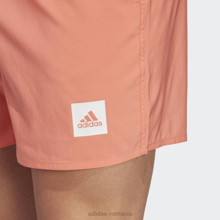 Adidas pantaloni scurți de baie solidi de lungime scurtă coral bărbați coral 2JBN14438