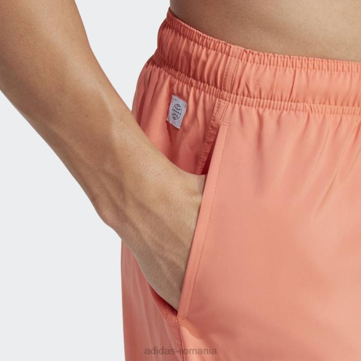Adidas pantaloni scurți de baie solidi de lungime scurtă coral bărbați coral 2JBN14438