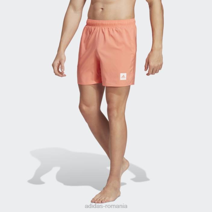 Adidas pantaloni scurți de baie solidi de lungime scurtă coral bărbați coral 2JBN6157