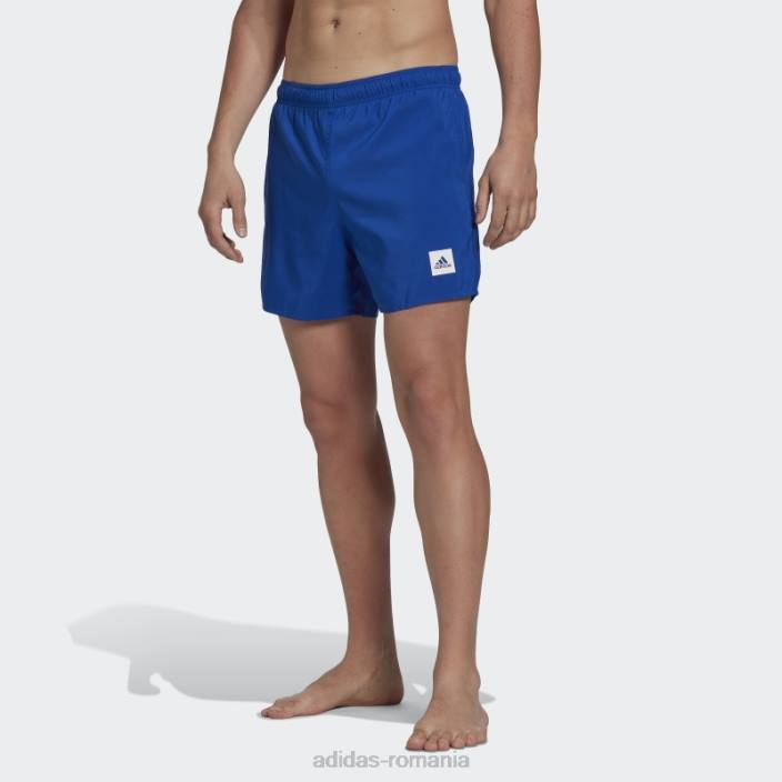 Adidas pantaloni scurți de baie uni de lungime scurtă albastru regal bărbați albastru regal 2JBN13307