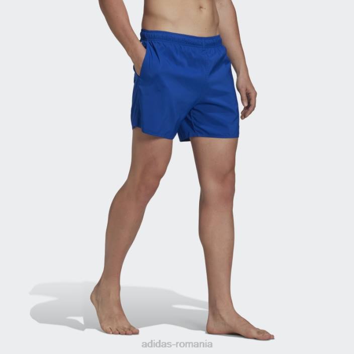 Adidas pantaloni scurți de baie uni de lungime scurtă albastru regal bărbați albastru regal 2JBN13307