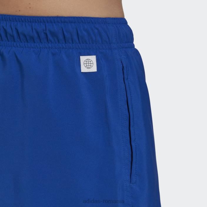 Adidas pantaloni scurți de baie uni de lungime scurtă albastru regal bărbați albastru regal 2JBN13307