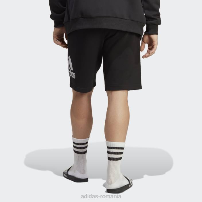 Adidas pantaloni scurți din țesătură french cu logo mare essentials negru bărbați negru 2JBN5312