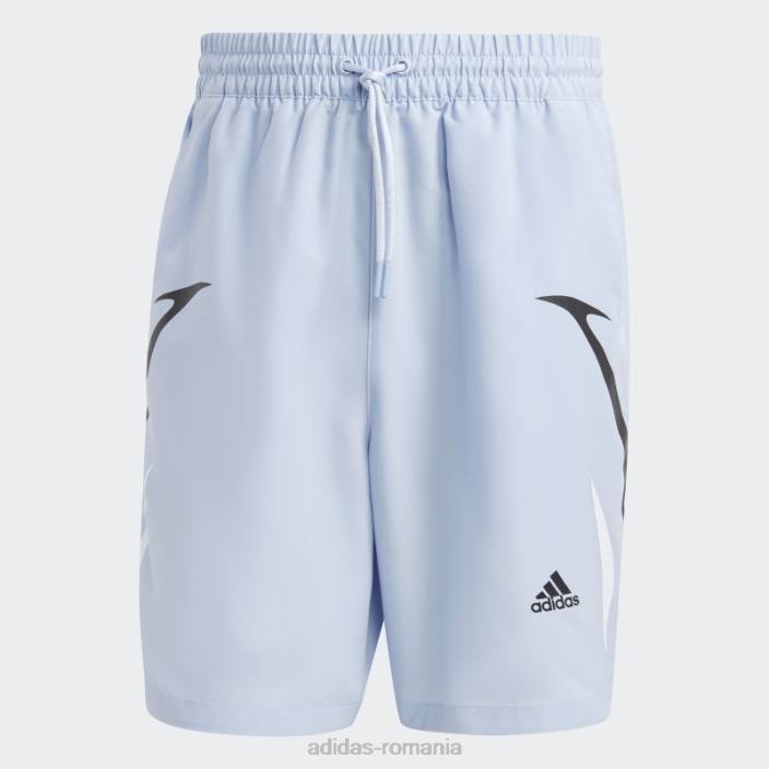 Adidas pantaloni scurți țesuți cu bloc de culoare albastru albastru bărbați albastru zori/negru 2JBN5831
