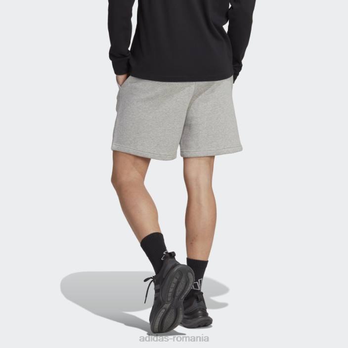 Adidas pantaloni scurți grafici din lână gri mediu all szn bărbați gri mediu 2JBN5795