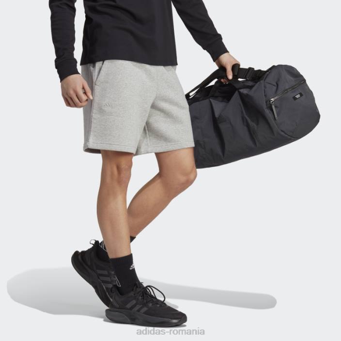 Adidas pantaloni scurți grafici din lână gri mediu all szn bărbați gri mediu 2JBN5795