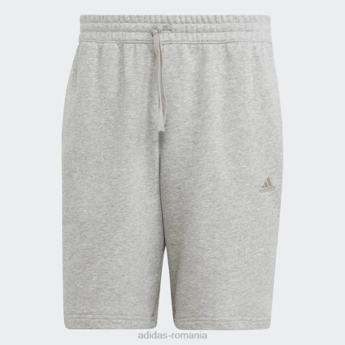 Adidas pantaloni scurți gri mediu all szn french terry bărbați gri mediu 2JBN5819