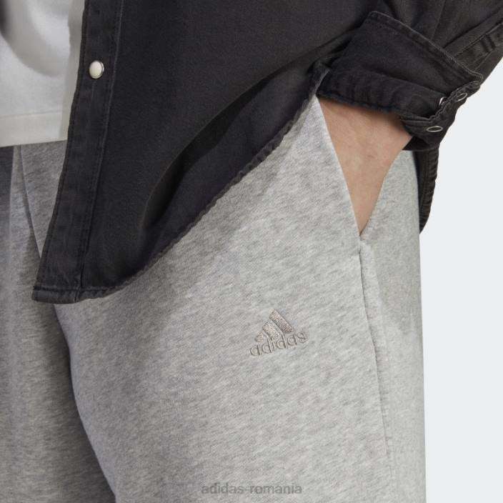 Adidas pantaloni scurți gri mediu all szn french terry bărbați gri mediu 2JBN5819