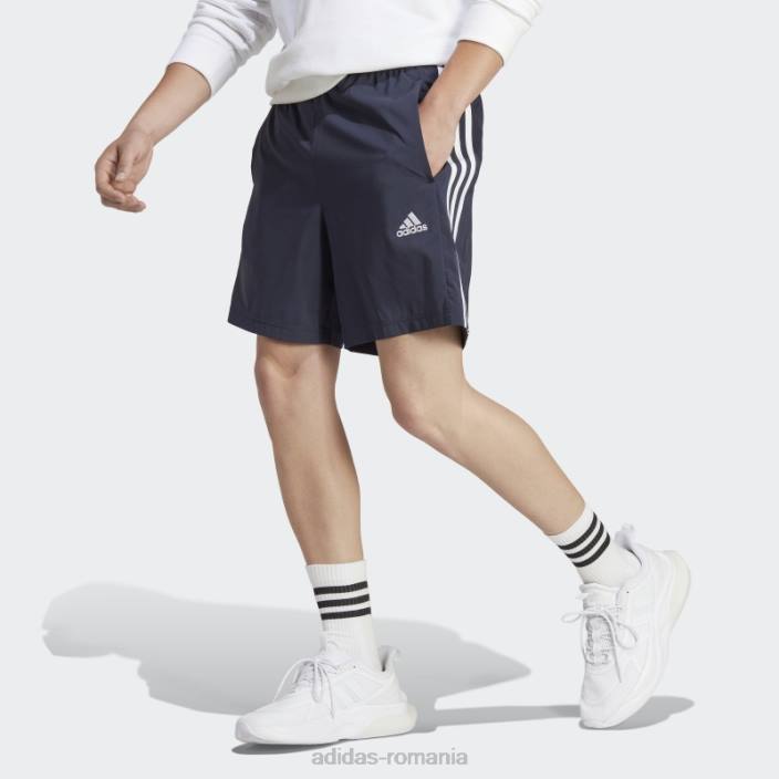 Adidas pantaloni scurți ink aeroready essentials chelsea cu 3 dungi bărbați cerneală/alb 2JBN13193