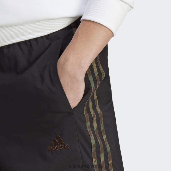 Adidas pantaloni scurți negri aeroready essentials chelsea cu 3 dungi bărbați negru/măsliniu 2JBN13511