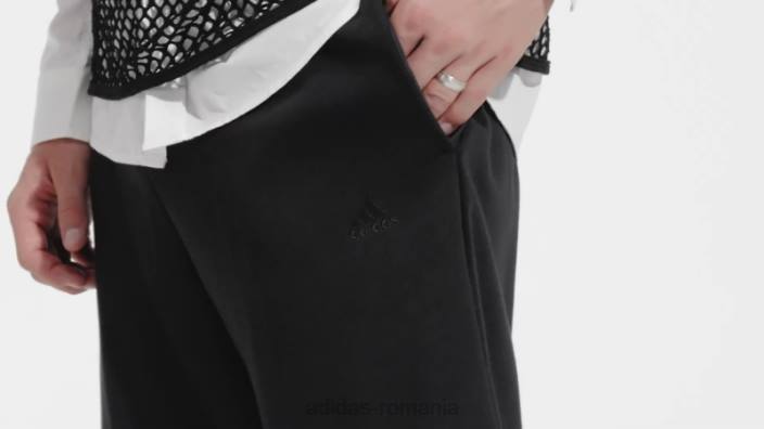 Adidas pantaloni scurți negri all szn french terry bărbați negru 2JBN4972