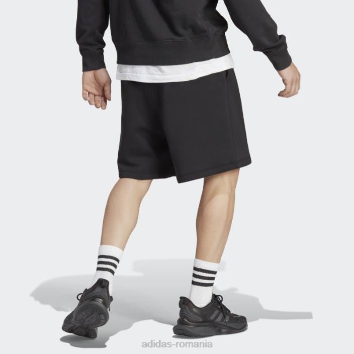 Adidas pantaloni scurți negri din lână lounge bărbați negru 2JBN4955