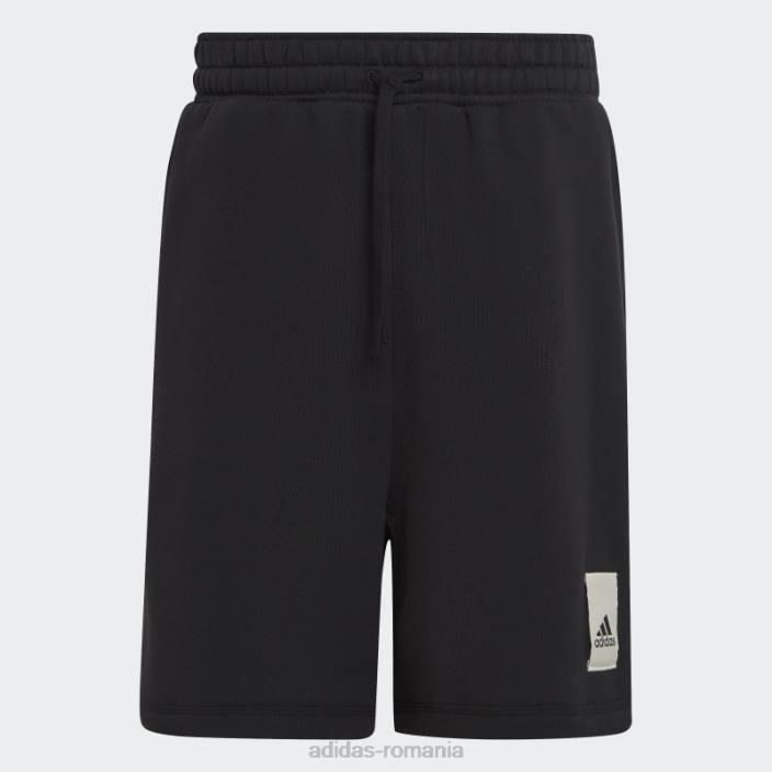 Adidas pantaloni scurți negri din lână lounge bărbați negru 2JBN4955